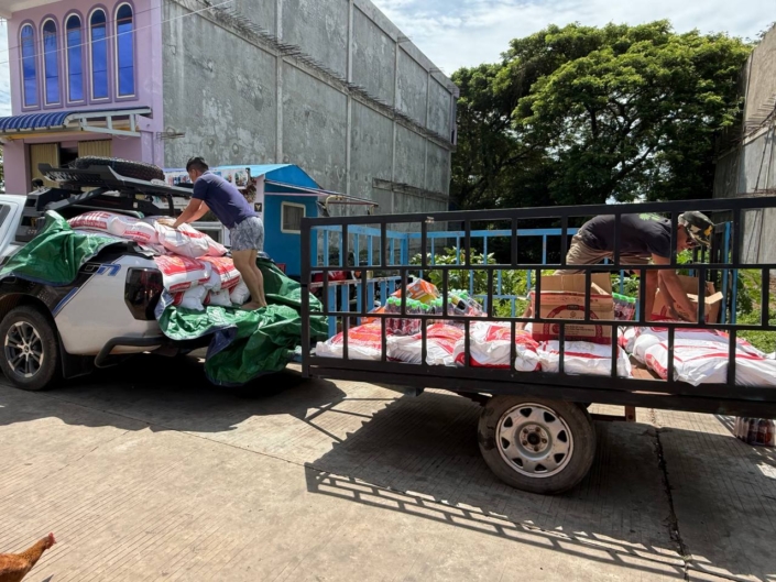 Lebensmittel für Flüchtlingslager an der Grenze zu Thailsnd