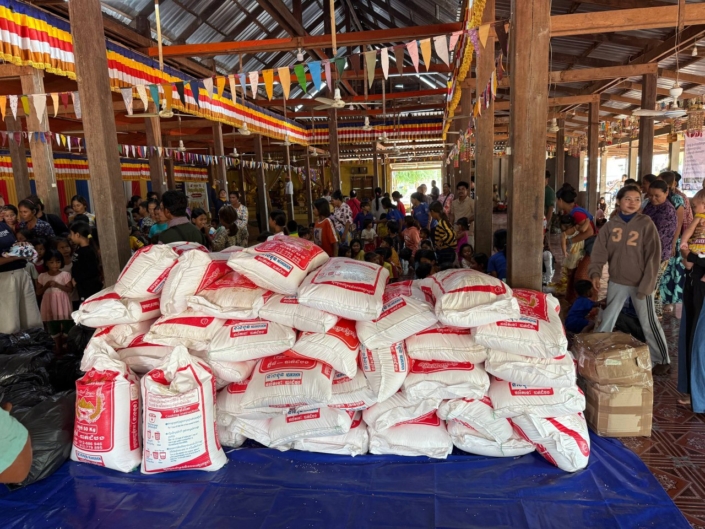 Lebensmittel für Flüchtlingslager an der Grenze zu Thailsnd